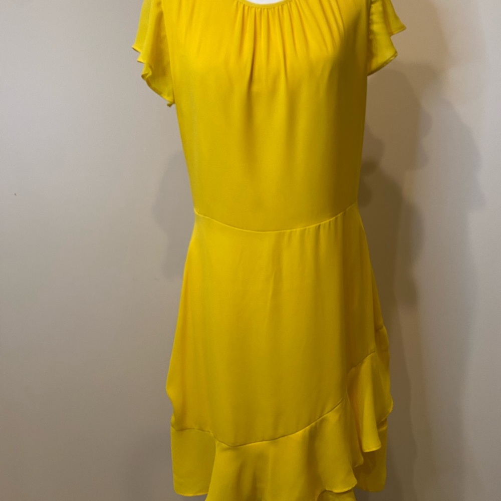 Banana Republic Yellow High Low Dress - Picture 2 of 6